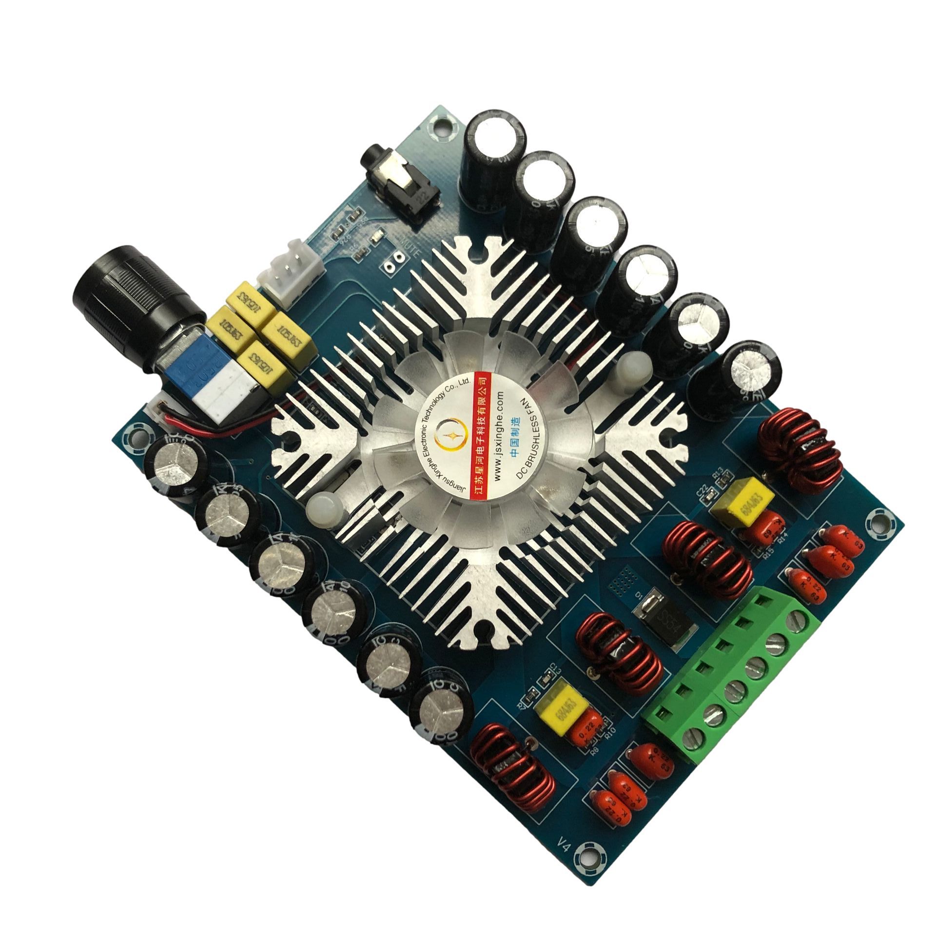 XH-A373 大功率汽车功放板TDA7850蓝牙5.0模拟电路BTL功放板4*50W