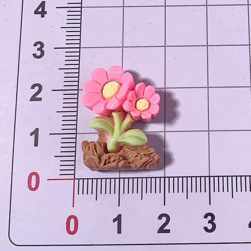 Nueva serie de color macarón roca flor serie diy accesorios de resina pegamento crema caja de teléfono móvil joyería para el cabello colgantes botones de zapatos