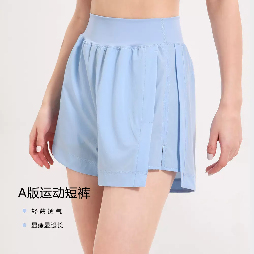 运动裤女夏季跑步健身裤高腰收腹瑜伽裤外穿宽松速干运动短裤舒适