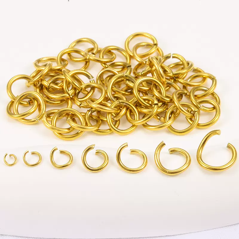 不锈钢金色开口圈真空炉内电镀 项链手链黑色连接圈时尚保色单圈