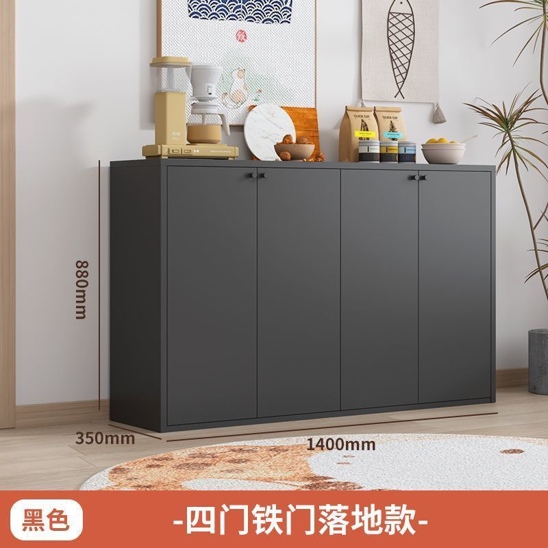 中世スタイルの厚い鉄のクリームスタイルの超薄型サイドボード玄関収納キャビネットリビングルーム食器棚収納鉄靴キャビネット|undefined