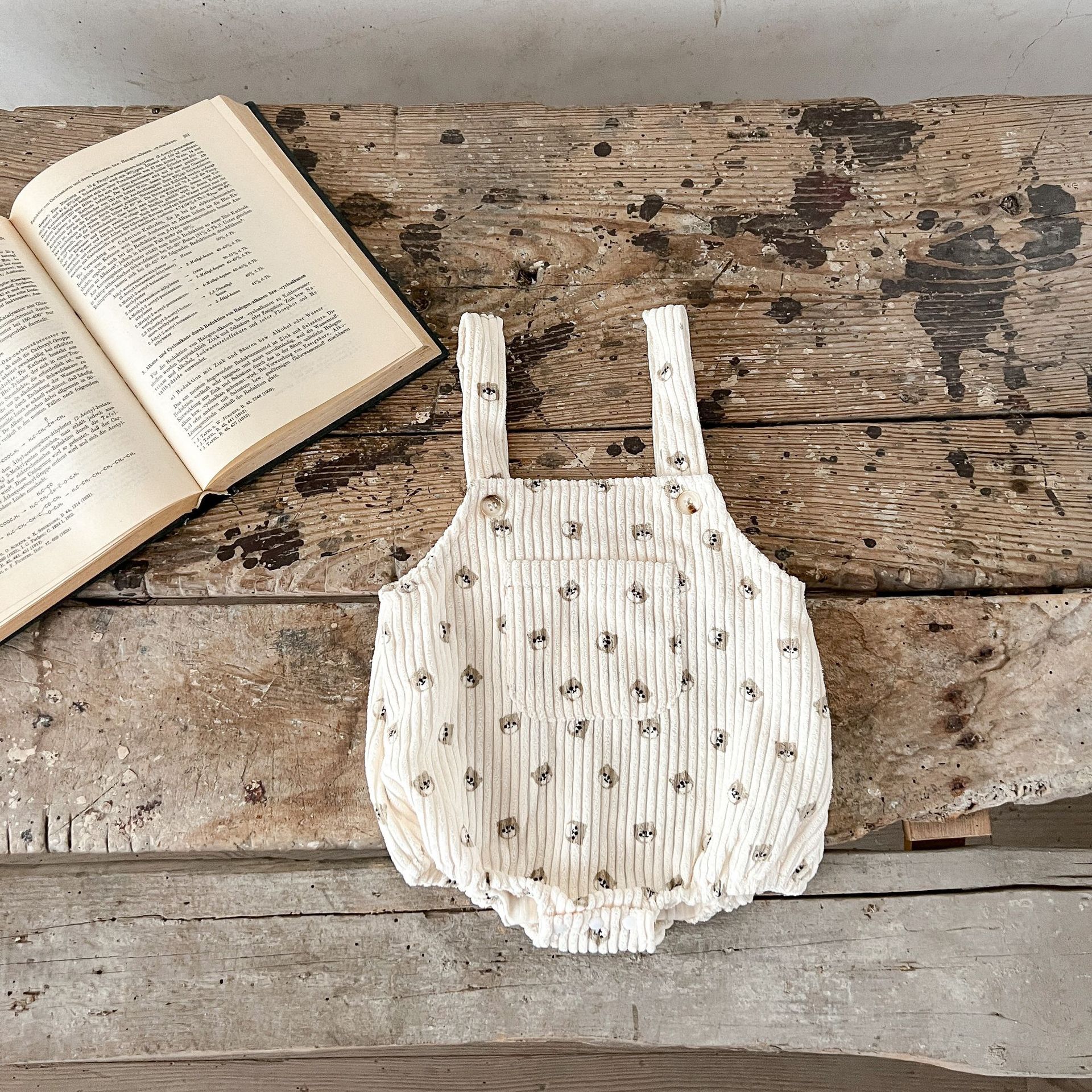 2023 primavera y otoño bebé niños y niñas impreso suspender mameluco vaina ins algodón mono mameluco