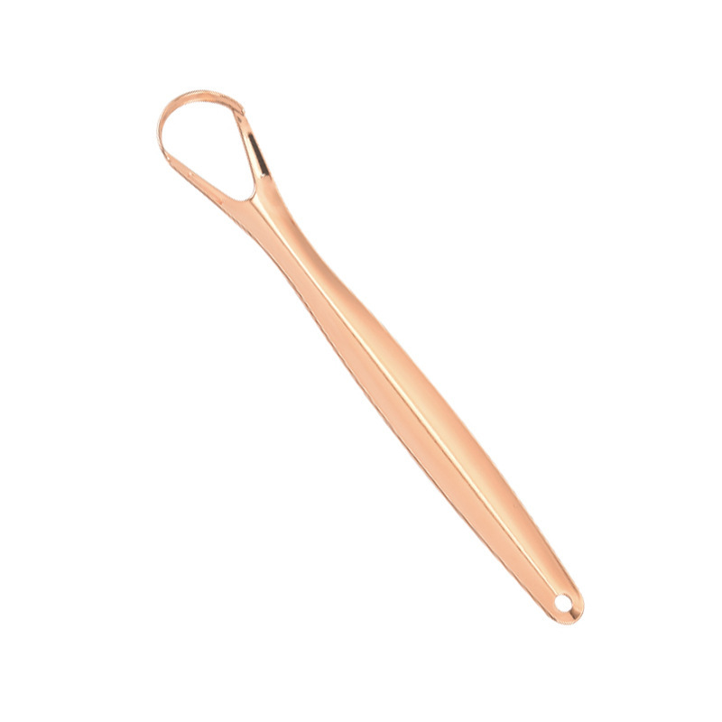 Raspador de Lengua de Acero Inoxidable en Forma de U con Caja de Hierro para Cuidado Bucal