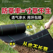 防草布农用除草防草布果园耐用抗老化遮草地布黑地膜透气渗水地钉