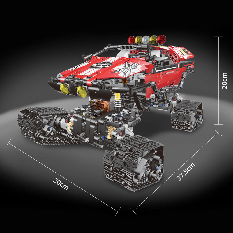 Yuxing modelo Wang18010 coche de ingeniería eléctrica de control remoto juguetes de construcción de bloques de ensamblaje juguetes 4x4 vehículo todoterreno hombre