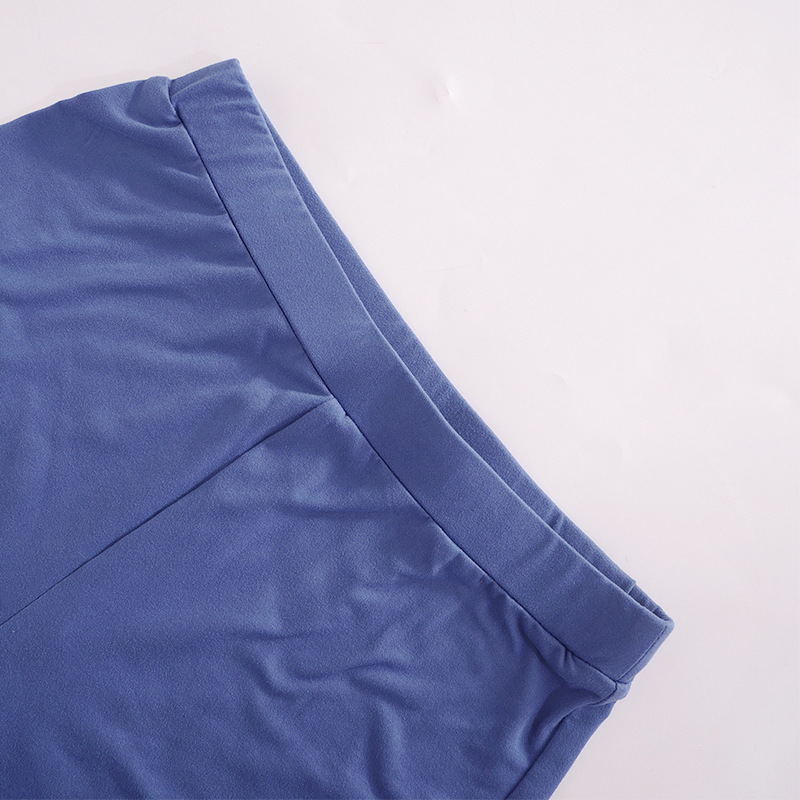 Women Clothing Spring Summer Solid Color Short Sleeve Casual Shorts Set