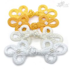 蘇斯中國風19A大三葉+小梅花泡珠盤扣旗袍唐裝大衣童裝服裝飾品