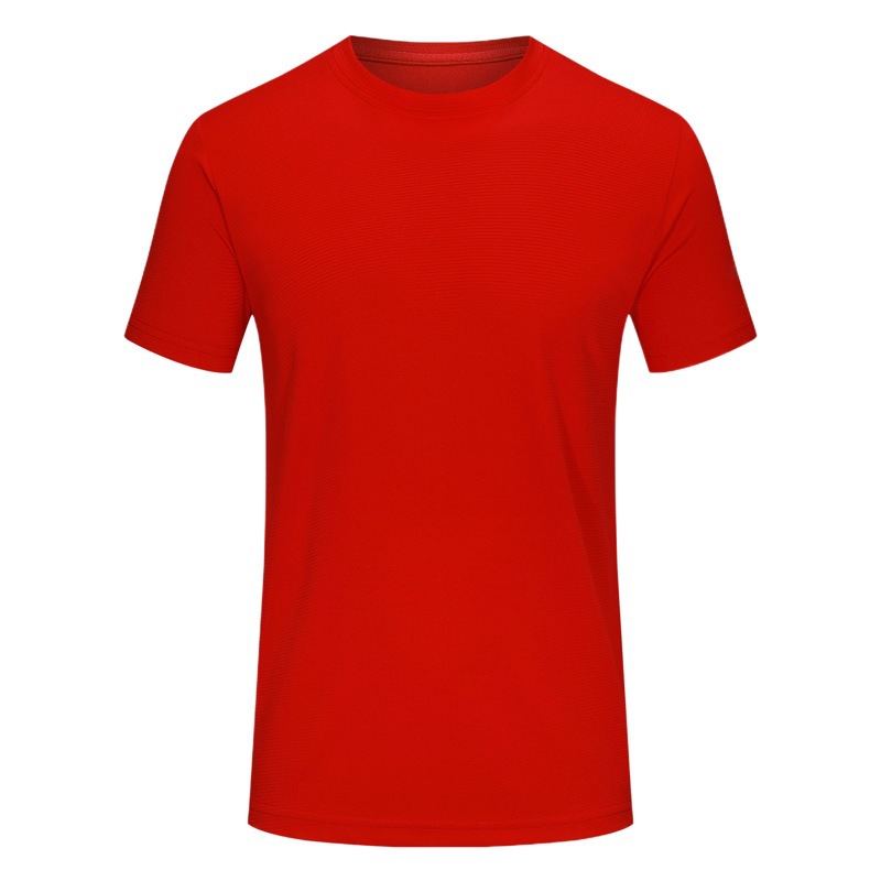 Camiseta transfronteriza de secado rápido, cuello redondo, camisa publicitaria de manga corta, camisa cultural, estilo europeo, secado rápido, ligero, transpirable, suelto para padres e hijos