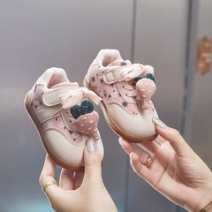 秋季宝宝鞋子女宝2025新款学步洋气时髦运动鞋婴儿软底可爱阿甘鞋