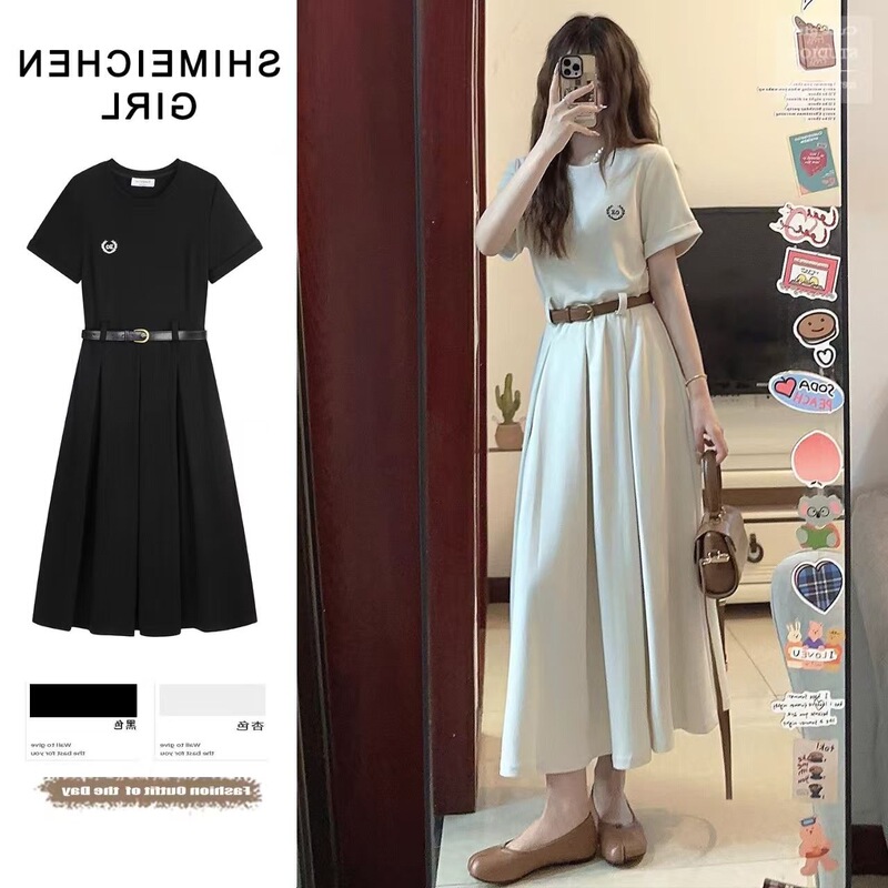 High-End Waist-Cinching Dress for Women, 2025 New Summer Fashion, Age-Reducing, Slimming, Ultra-Long Skirt High-End Waist-Cinching Dress for Women, 2025 New Summer Fashion, Age-Reducing, Slimming, Ultra-Long Skirt