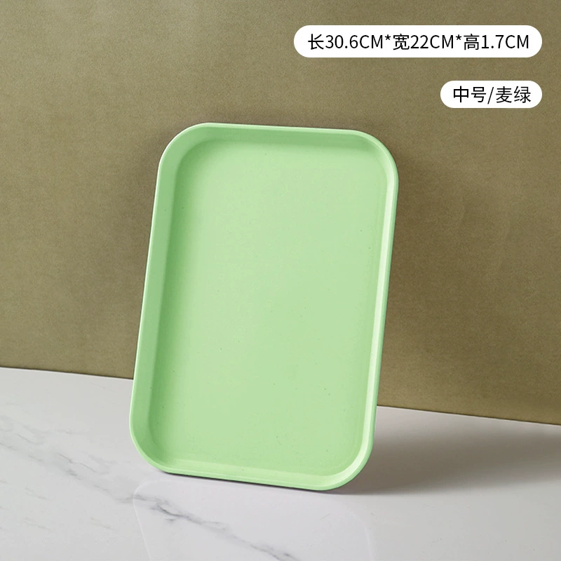 Nordic INS wheat straw trap household color plates commercial barbecue bakery dish large plastic tea plate