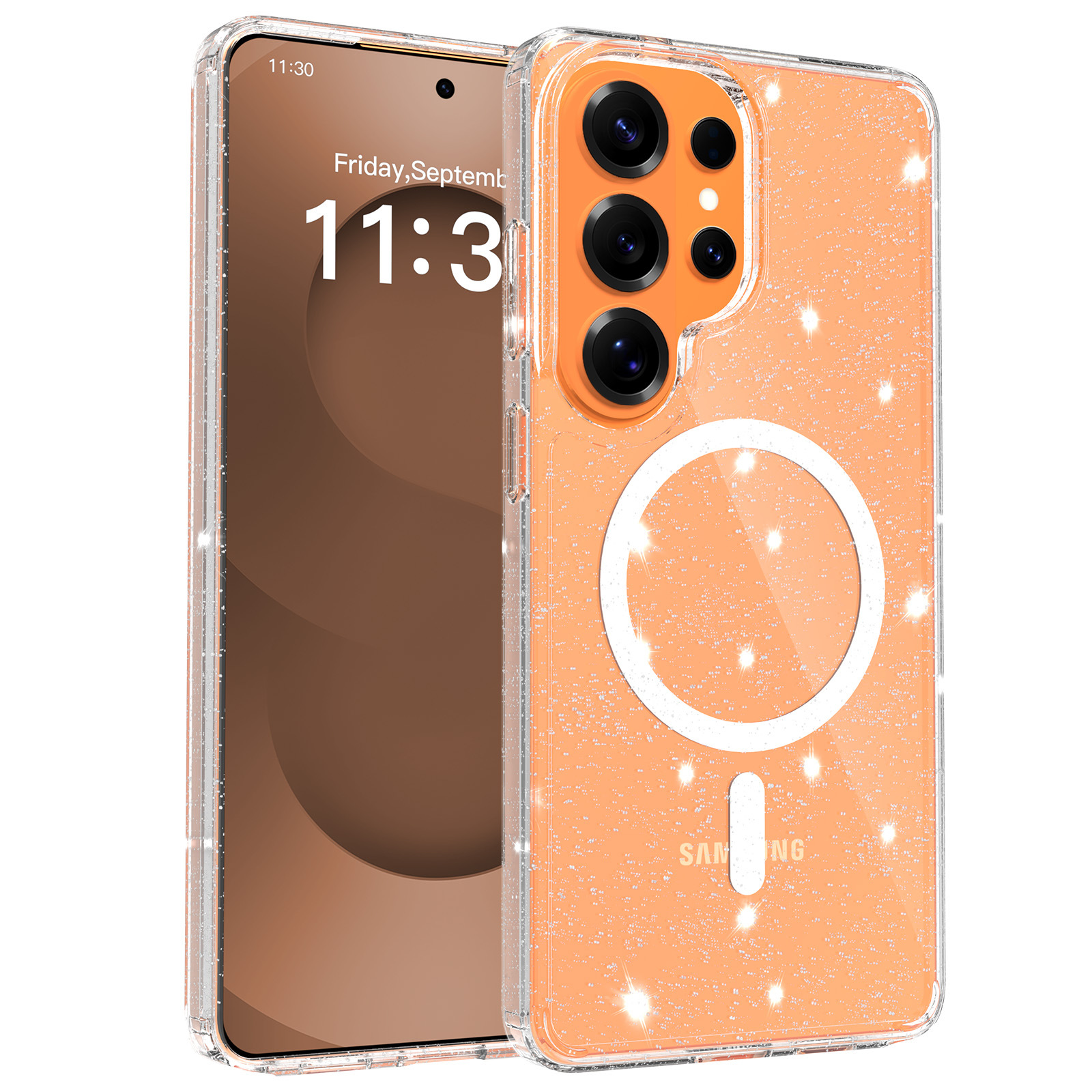 Best-selling In Brazil, Suitable For Samsung Galaxy S26 Plus, High-transparency Glitter High-quality Phone Case, Full_voghion.com