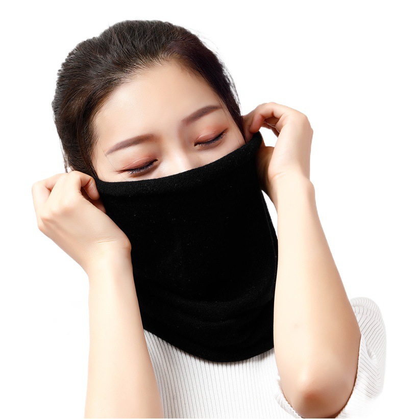 Autumn and winter cashmere collar men's and women's cervical fake collar thickened warm wool knitted neck scarf scarf pullover