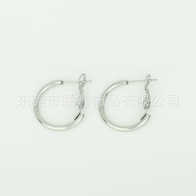 스틸 색상 2.0*25mm 외경 한 쌍