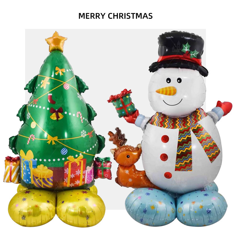 Insクリスマス雪だるま老人ハロウィーンカボチャクモシリーズアルミ膜風船祝日パーティー装飾配置|undefined