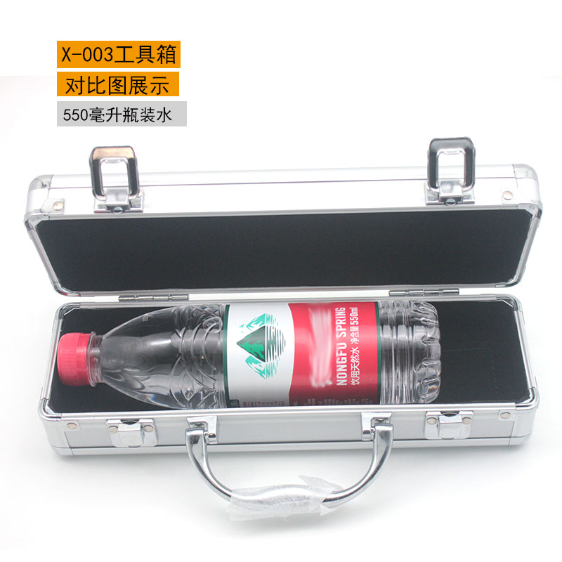 Caja de herramientas de hardware mini caja de herramientas de aleación de aluminio caja de almacenamiento caja de instrumentos de precisión se puede agregar esponja