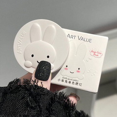 藕粉淡顏妝~可愛小乖兔腮紅單色啞光低飽和牛奶粉顯嫩顯白胭脂女