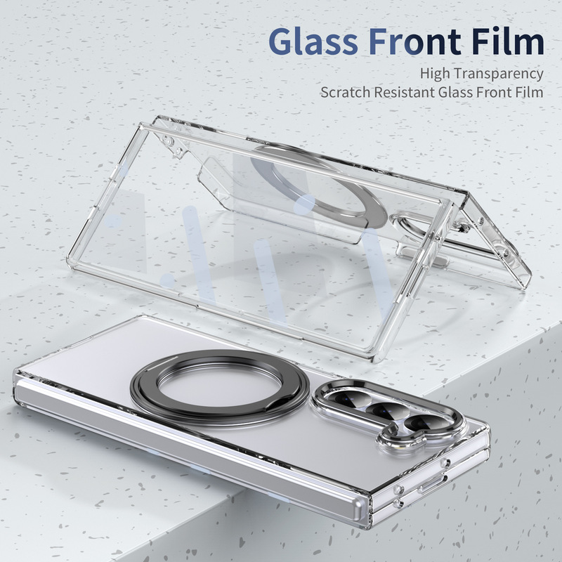 国境を越えて適用可能なサムスン zfold7 携帯電話ケース強化フィルム Galaxy zfold 40% off スタックスクリーン超薄型 PC 保護カバー|undefined