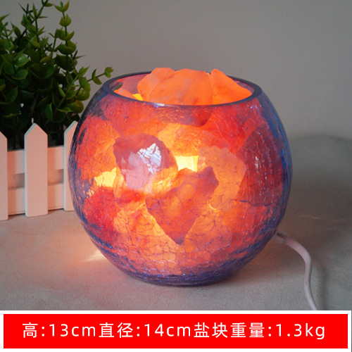 Himalayan creative salt lamp ice crack salt lamp Himalayan salt lamp rose salt lamp Pakistan salt lamp