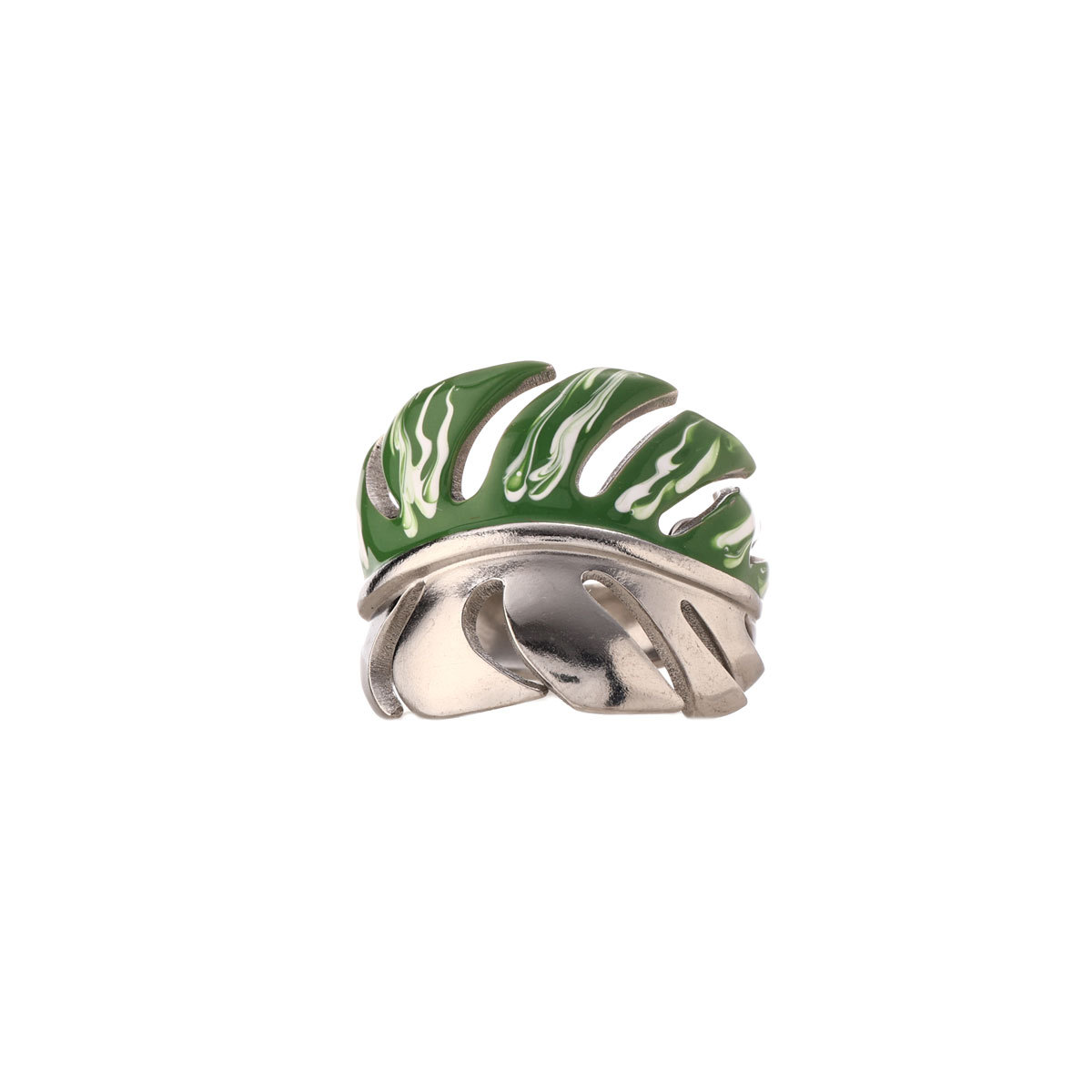 Anillo de acero inoxidable de alta sensación de lujo ligero y diseño de color contrastante de anillo de acero de titanio universal joyería