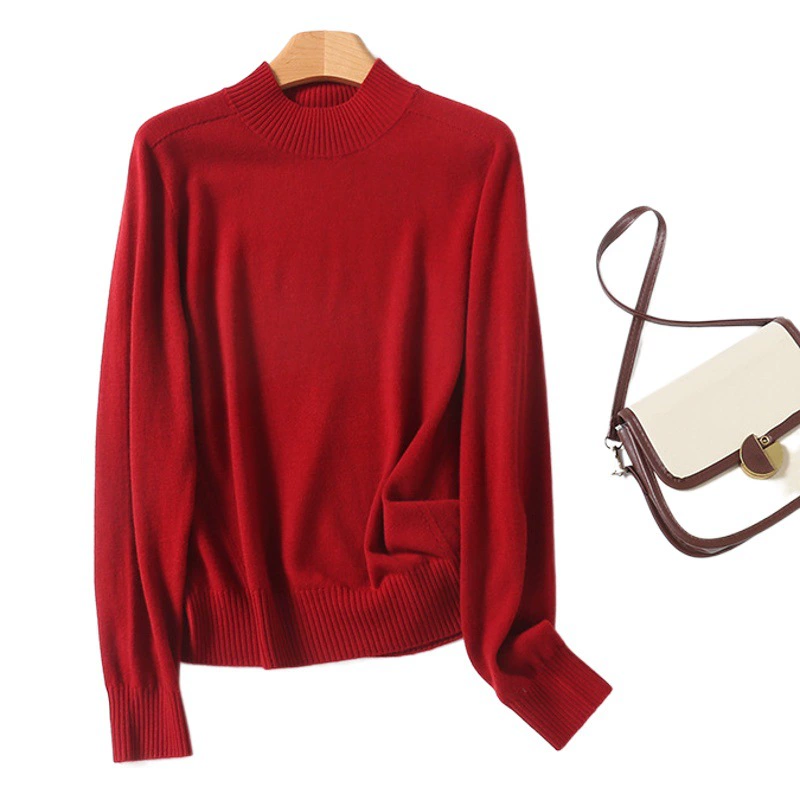 LABULL Puyuan Шерстяной свитер Женский осенне-зимний свитер с круглым вырезом Женский повседневный свитер с круглым вырезом BN711