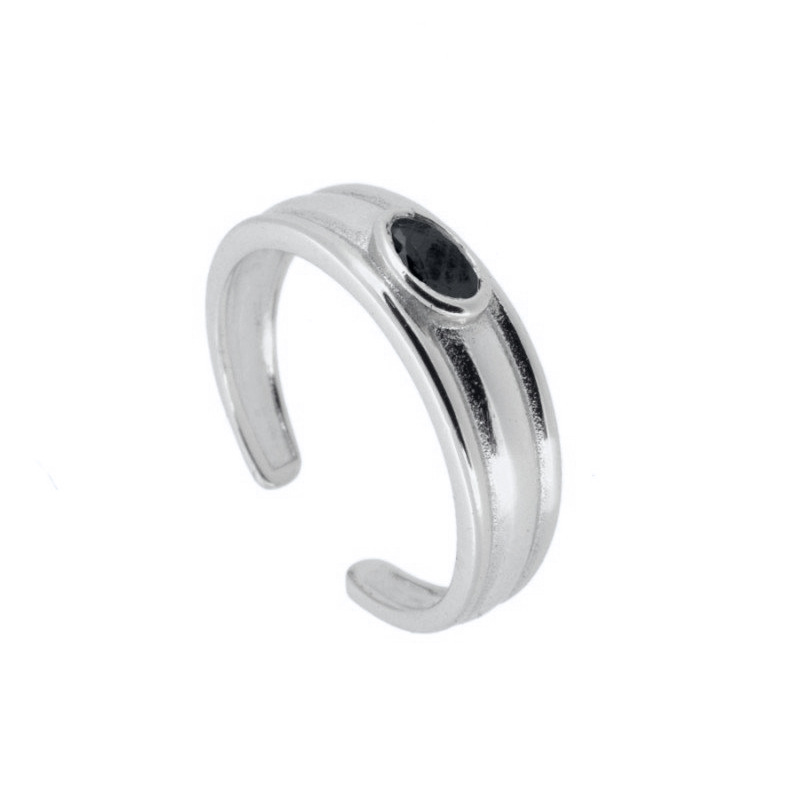 Anillo Abierto De 18k Geométrico Con Goteo De Aceite A Través De La Frontera Para Hombres Y Mujeres Anillo De Cobre De Moda Para Mujeres display picture 2