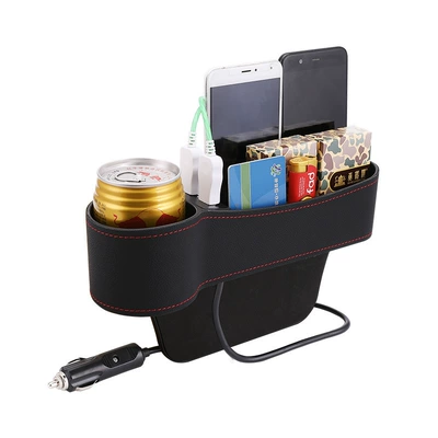Car cup holder/beverage holder: box usb seam water