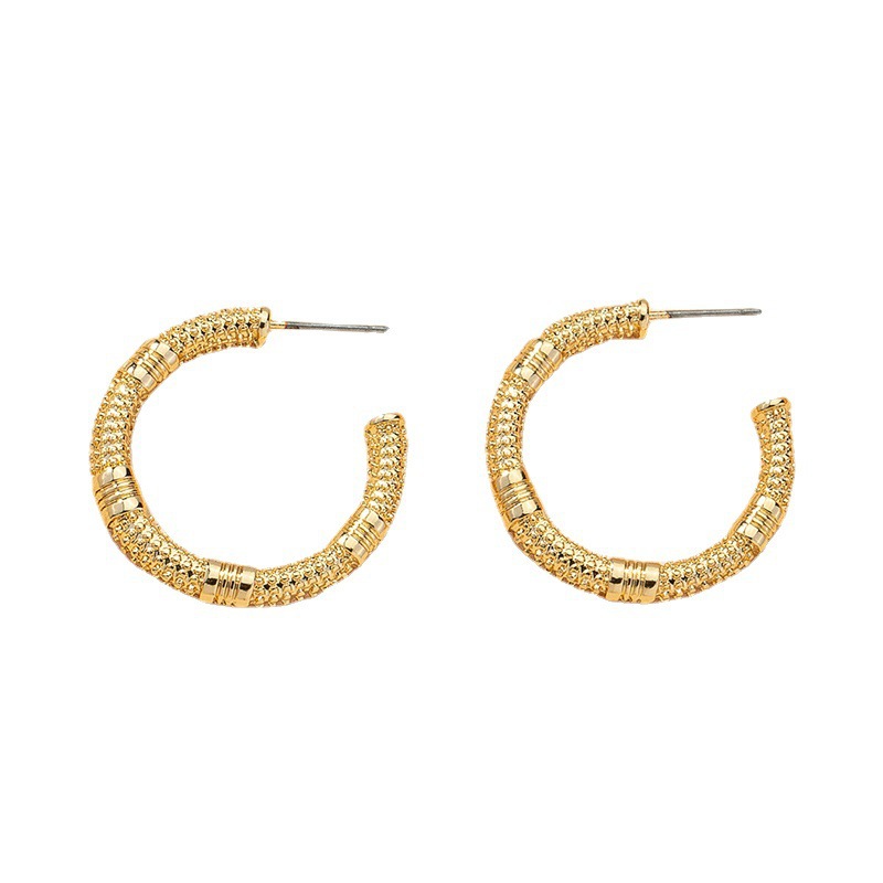 Wholesale Fashion C-shaped Alloy Earrings display picture 1