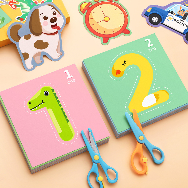 Paper-cut Children's Handmade Kindergarten 2-3-4-6 Years Old Baby 3D Origami Book Educational Toys Fun Cardboard 5
