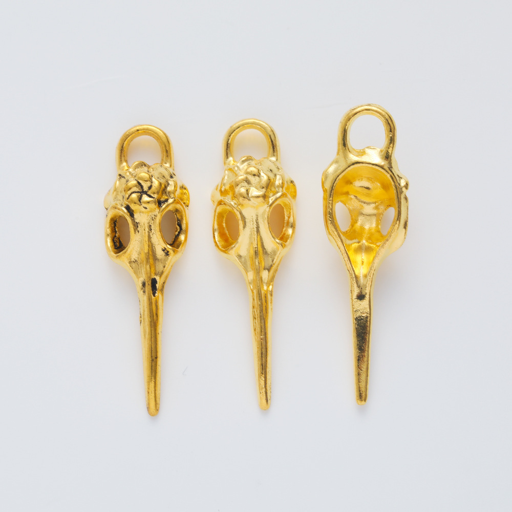 6g Weight Pendant Jewelry Making Type DIY Jewelry Accessories Classification 1 Piece Quantity Alloy Material Solid Color, Bird Pattern Plating Design Retro Style 1 Piece Alloy Solid Color Bird Pendant DIY Jewelry Accessories 6