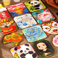 中秋节免掐丝珐琅创意冰箱贴手工diy国风冰箱贴材料包活动小礼品