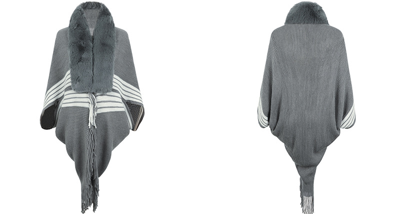 Fringe Cape Shawl Image 10