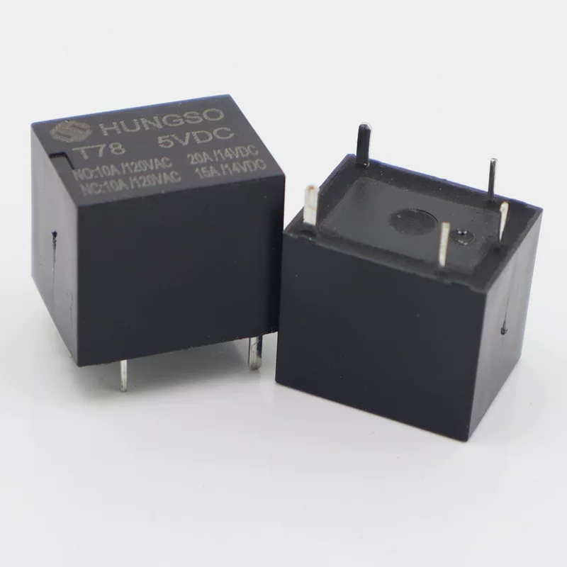 20A DC 4-пин 5V/12V/24V маленький электромагнитный реле T78 T74 TRKM SRA-1 2VDC-AL