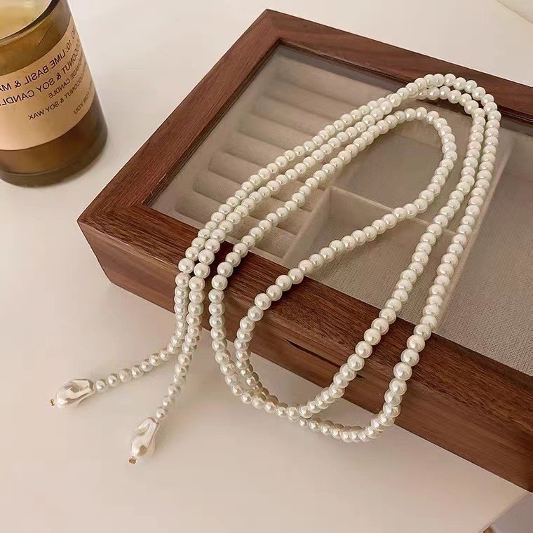 Perlen Choker Halskette Für Damen Elegantes Minimalistisches Design_voghion.com