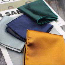 素色男士方巾西装口袋巾礼服胸巾香槟纯色商务西服配饰手帕巾婚礼