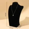 H type 35cm high black velvet