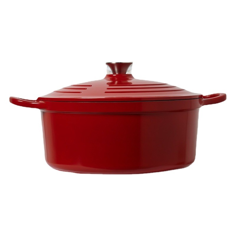 British Mingjue Enamel Pot Aluminum Alloy Household Non-stick Pot Stew Pot Casserole Soup Pot Braised Pot Induction Cooker Gas Universal