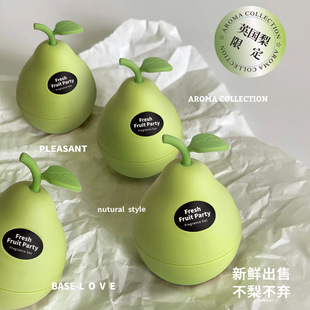 Pear Fruit Flavor Car Aromatherapy Fragrance Solid Car Ornaments Toilet Aromatherapy Lasting and Deodorizing Space Fragrance