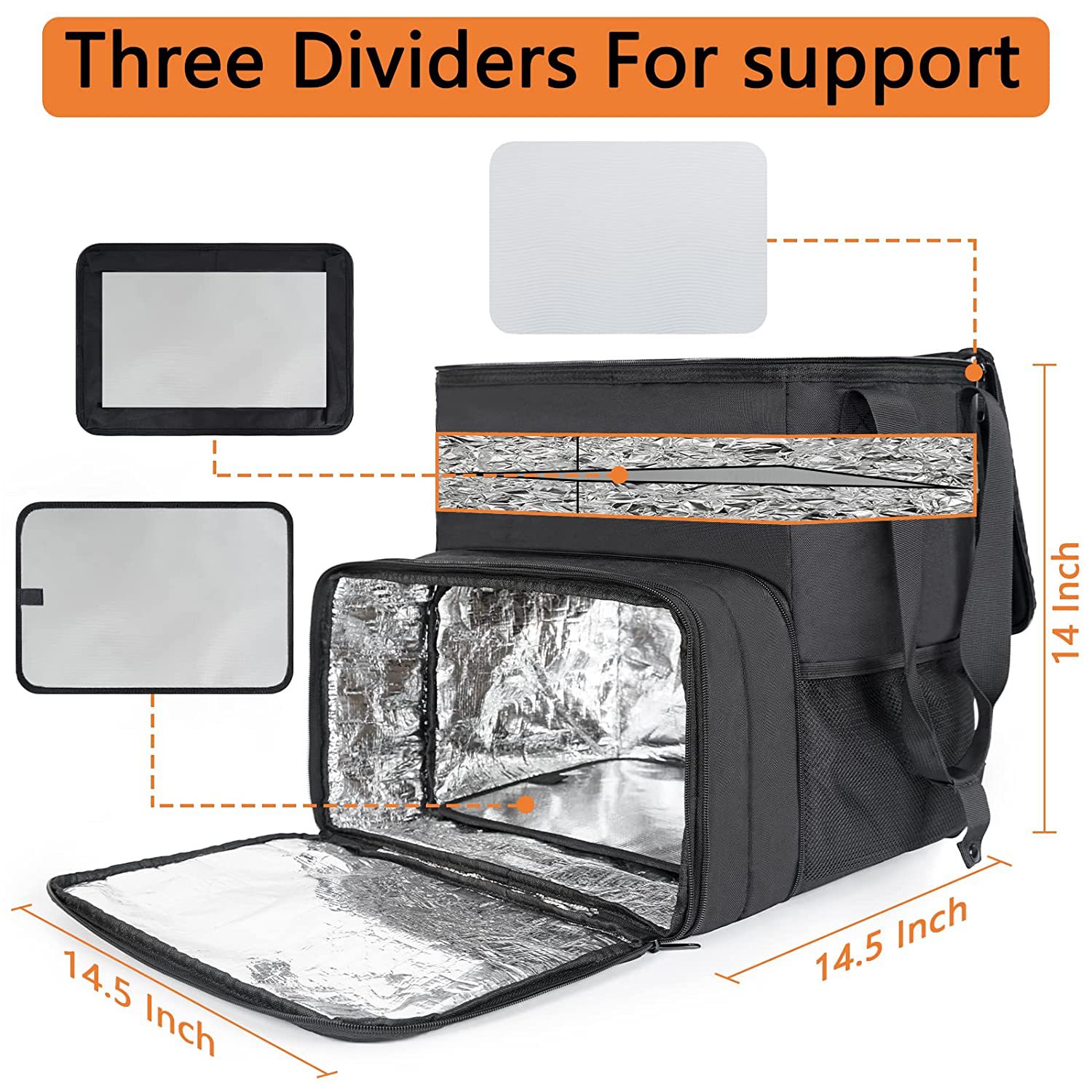 Backpack, big hermetic waterproof thermal bag, custom-made