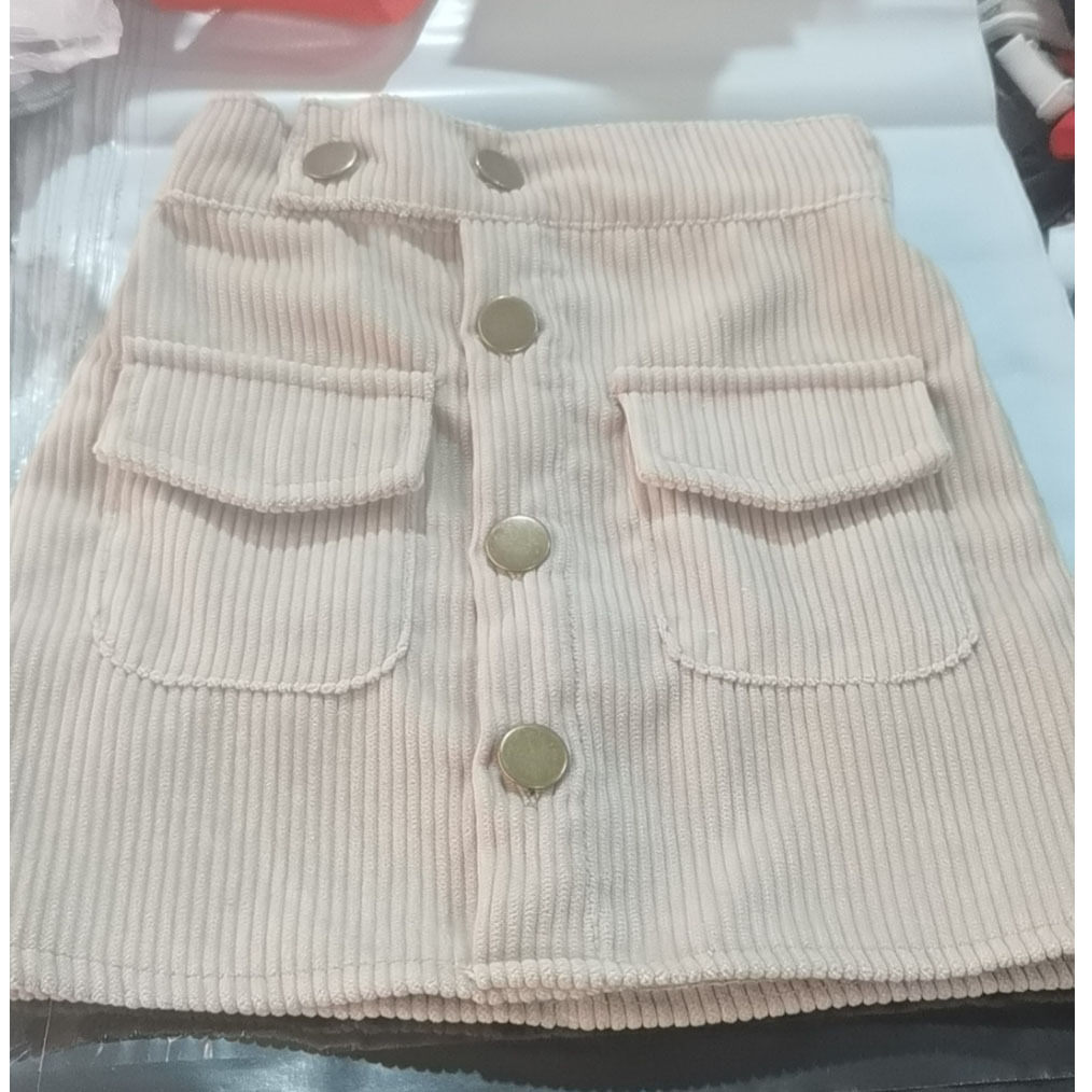 Primavera y otoño de las niñas falda de corto nuevo estilo extranjero de niñas meandruño una falda corta coreana para niños con una falda corta en forma de A