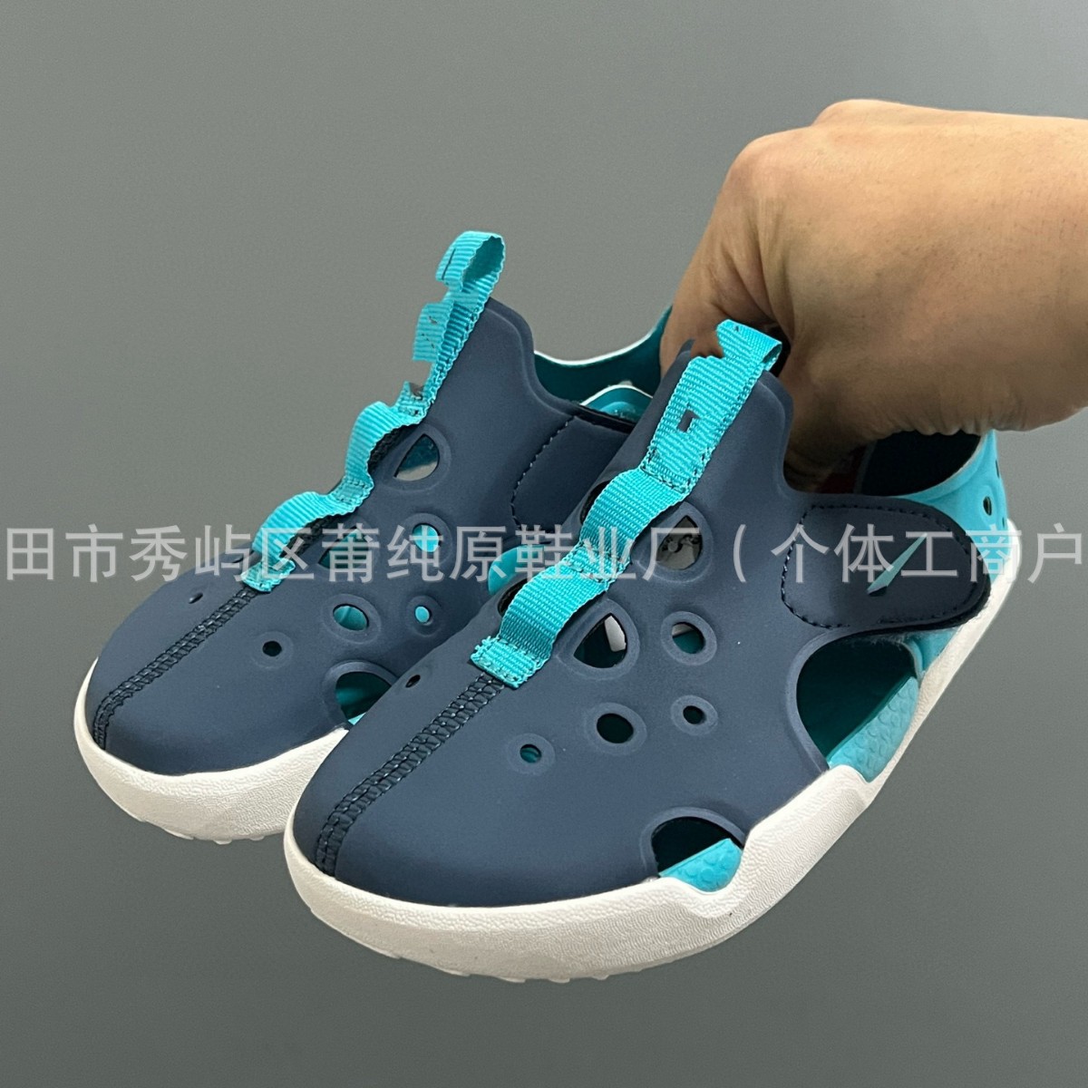 Original Nk 4Th Generation Children's Sandals for Boys and Girls, Closed-Toe Protective Clogs, Baby Velcro Beach Shoes