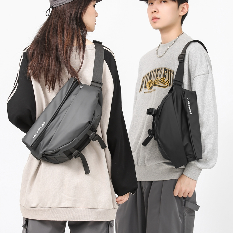 Bolsa de moda bolsa de pecho magnética para hombres y mujeres de moda bolsa de hombro de tela impermeable Película Oxford bolsa de pecho de tela hombro crossbody bolsa de pecho