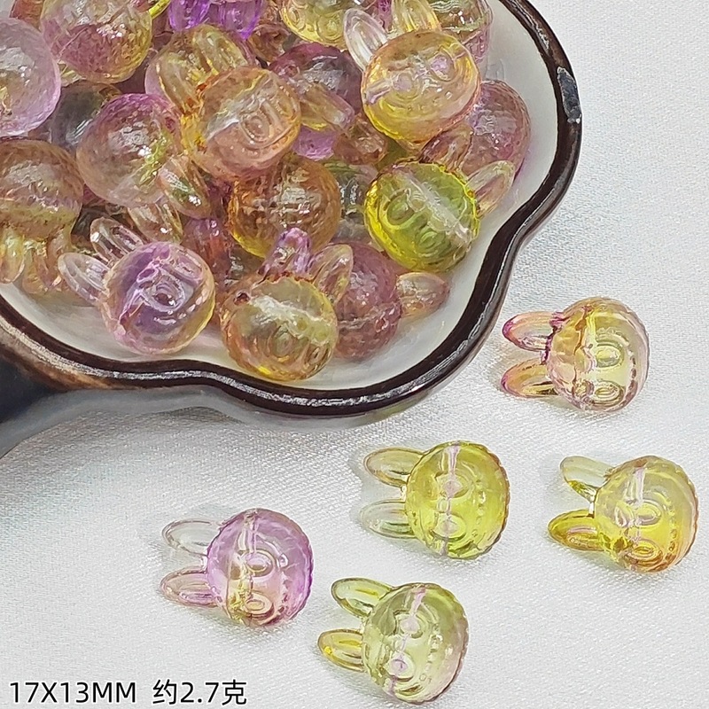 捷克ins风琉璃拉布布异形玻璃珠手工DIY手链项链串珠材料饰品配件|undefined