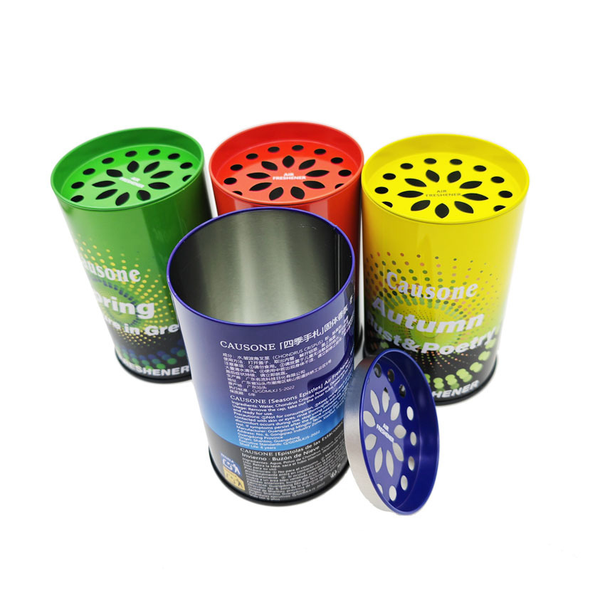 马口铁罐定制服饰压缩收纳罐礼品小油桶存钱罐车载香薰铁罐储物