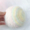 Радужный конфетный секционный крашеный махай Мао Мао, одиночный шарф, сумки и мешочки, милый черный ручной смешанный