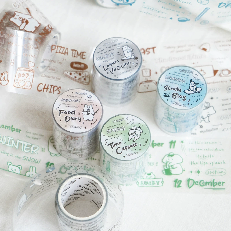 Сумеречная лента граффити серия эссе Вэнь Янь милый ручной счет DIY материал декоративный цикл наклейки 4 выбора