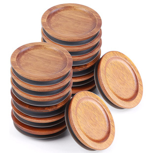 Wooden Sealing Lid Simple Wooden Mason Jar Lid Household Glass Bottle Lid Nanzhu Wooden Cup Lid Bamboo Lid