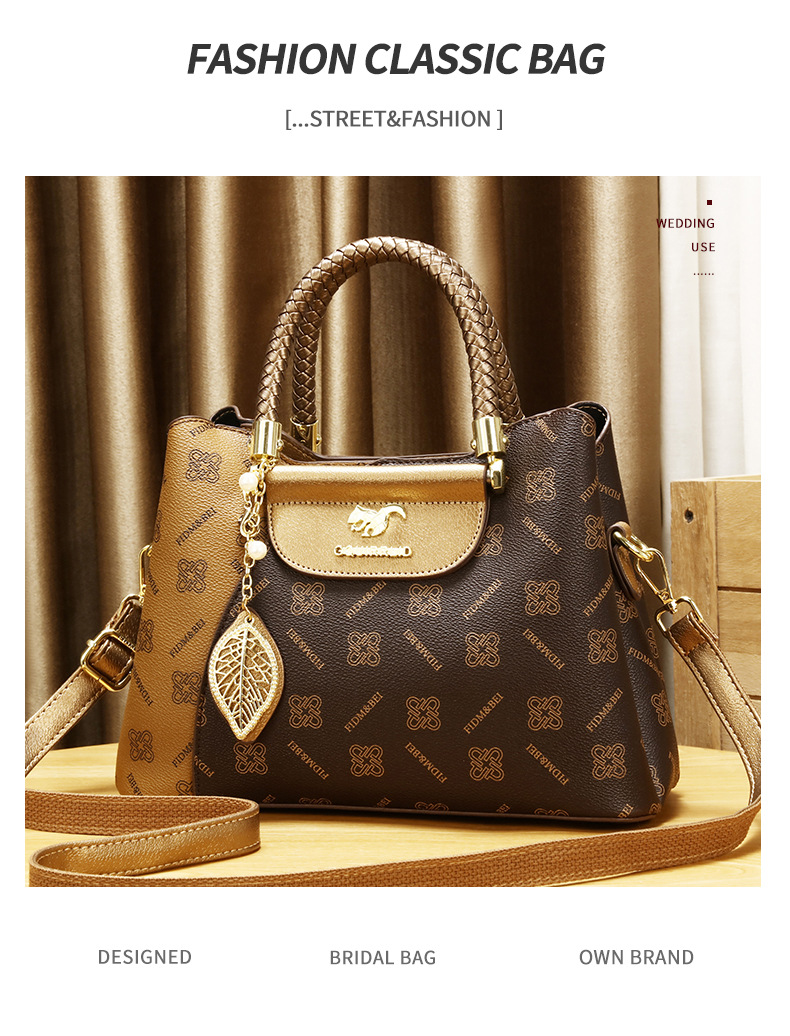 Ženska torba za čez ramo v zahodnjaškem slogu iz leta 2024, nova, z veliko prostornino, z eno ramo čez ramo_voghion.com