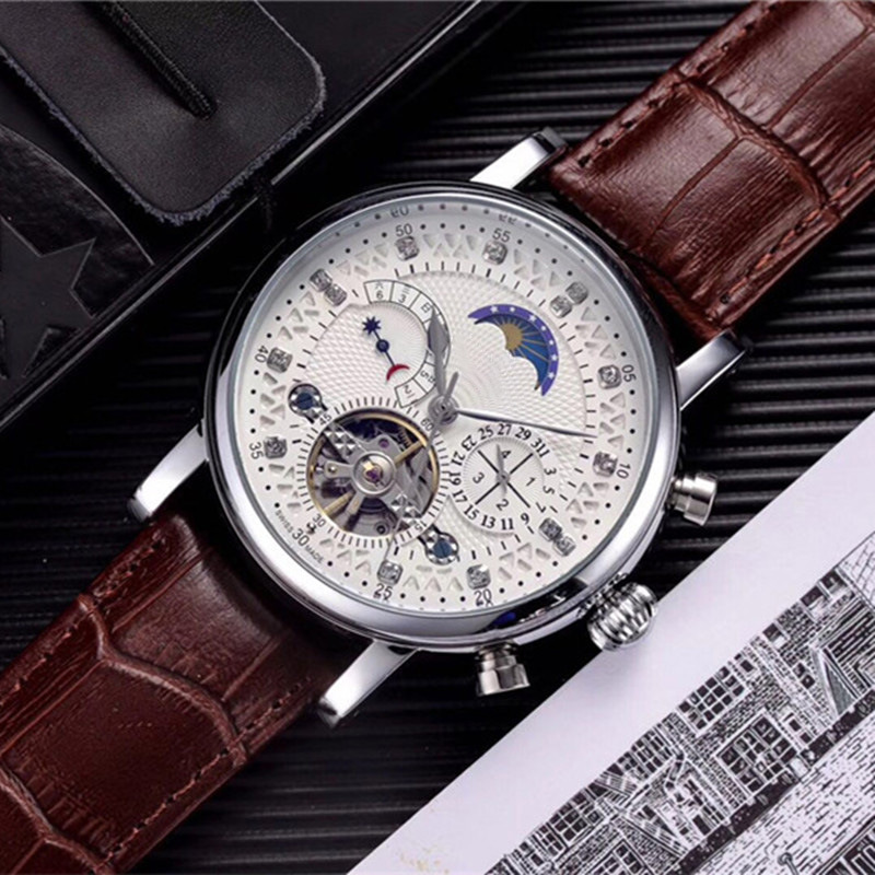 Foreign Trade Explosion Models Shrimp Skin Net 2023 Automatic Mechanical Cut Out Watch Men's and Women's Watches