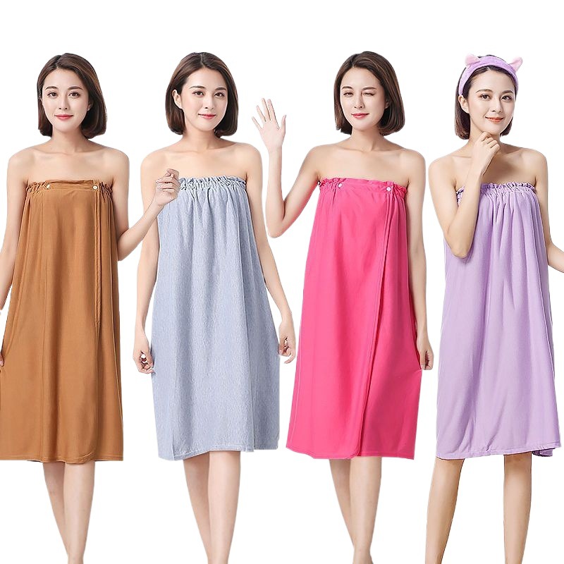 뷰티 살롱 욕조 목욕 스커트 땀을 흘리는 목욕 가운 사우나 목욕 가운 목욕 타월 포장 된 가슴 나이트 드레스 여성용 FENGLUN